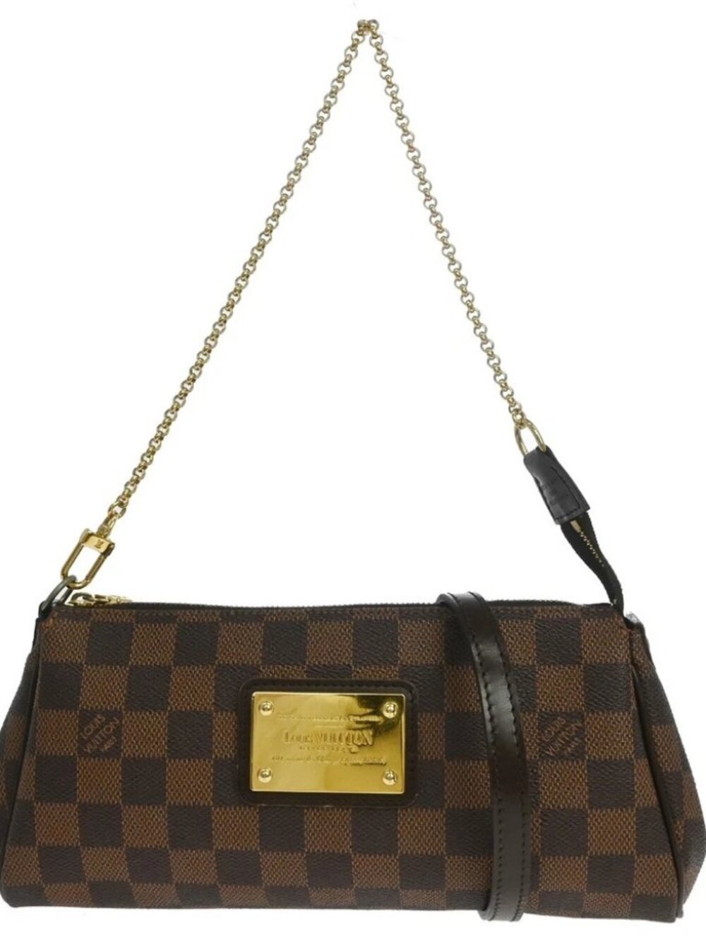 Louis Vuitton Damier Eva 2way Chain Handbag